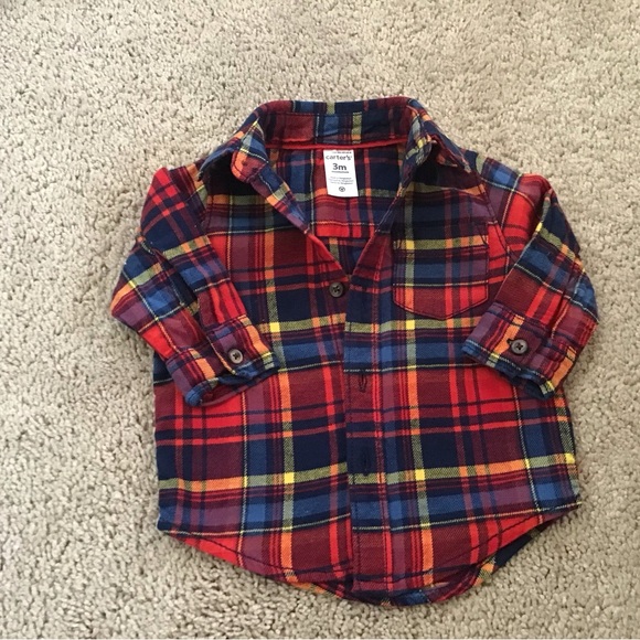 Carter’s set, jeans and flannel shirt, Janie and Jack top, Size 0 to 3M Bundle. - Picture 2 of 8